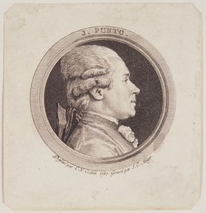 サイモンチャールズミガー（1736-1820）1782によって彫刻されたジョバンニプント（1746-1803）の肖像画 作： Charles Nicolas II Cochin